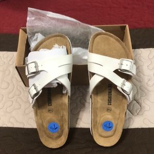 Brand cushionaire  , white, size 7 and half.